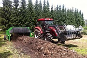 Ворошилка буртов навоза, компоста, перегноя